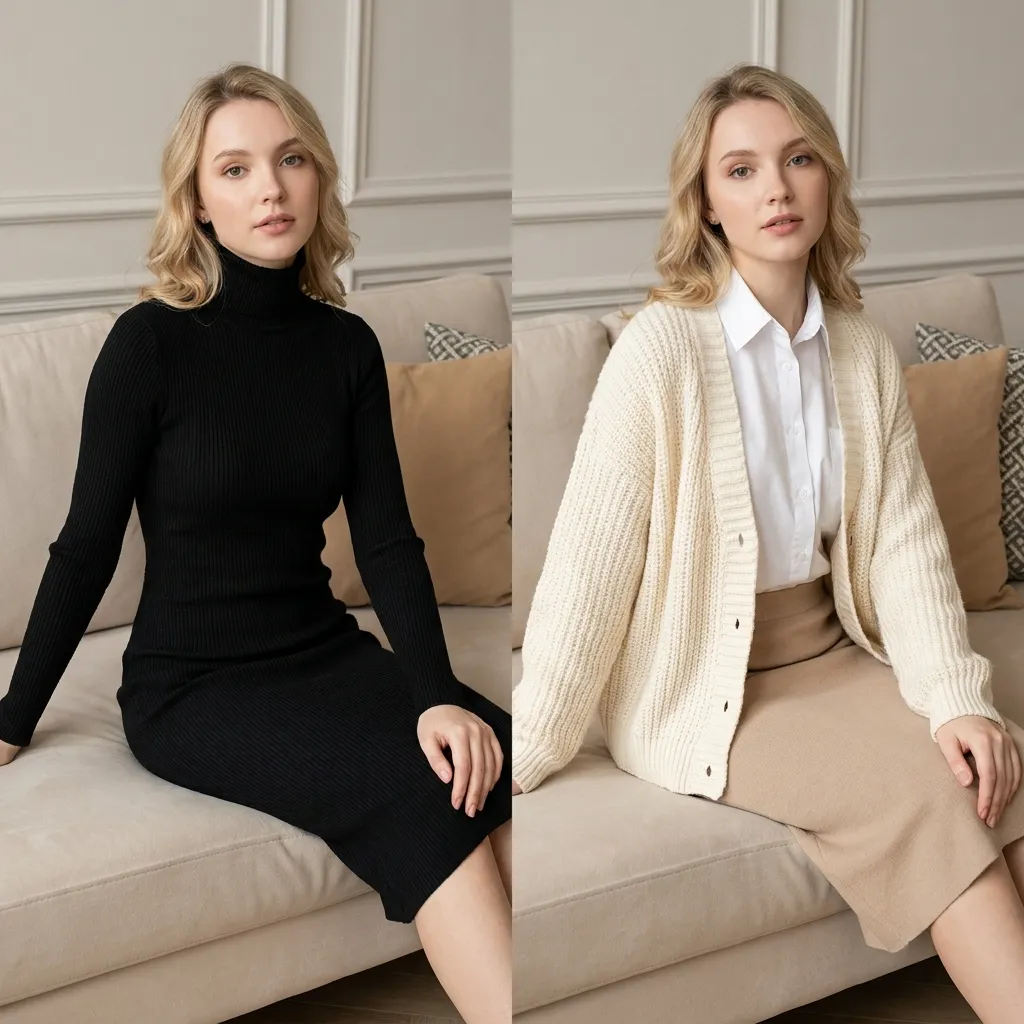 AI clothes swap before and after example