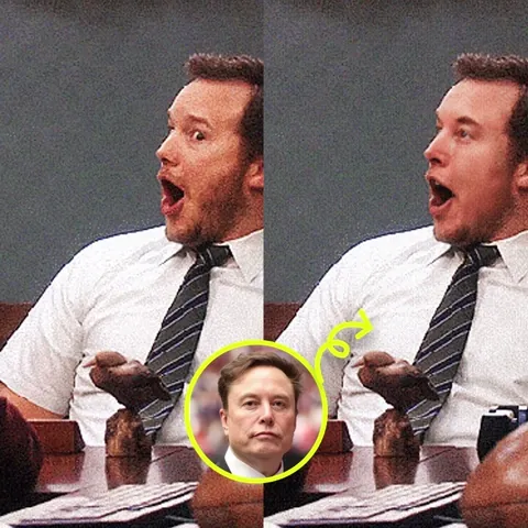 Vista previa del antes y después del face swap de GIF