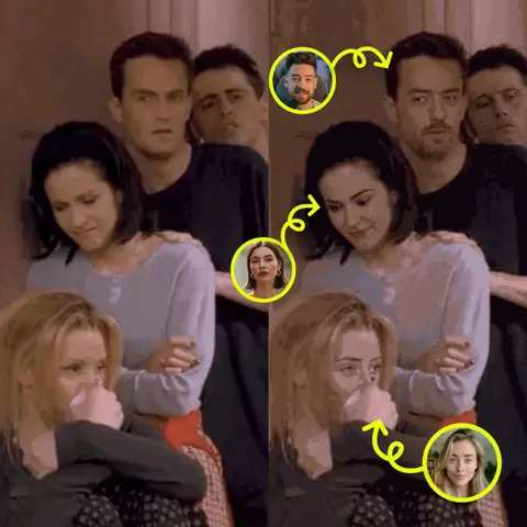 Anteprima prima e dopo del face swap GIF