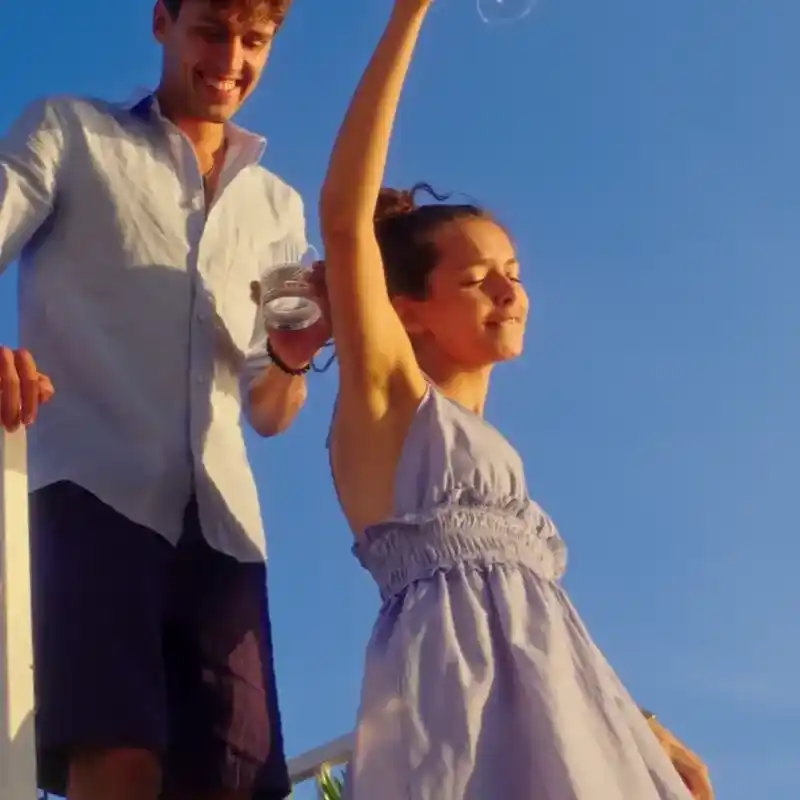 Clip van groepsevenement en reünie