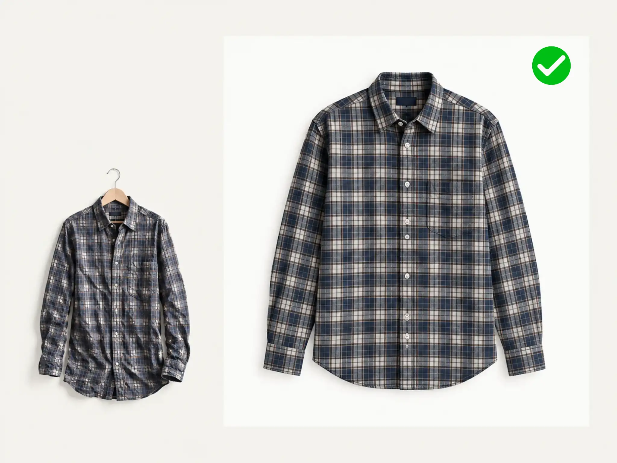 先に服にスチームをかける