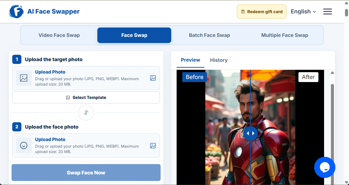 aifaceswapperio ai video face swap tool