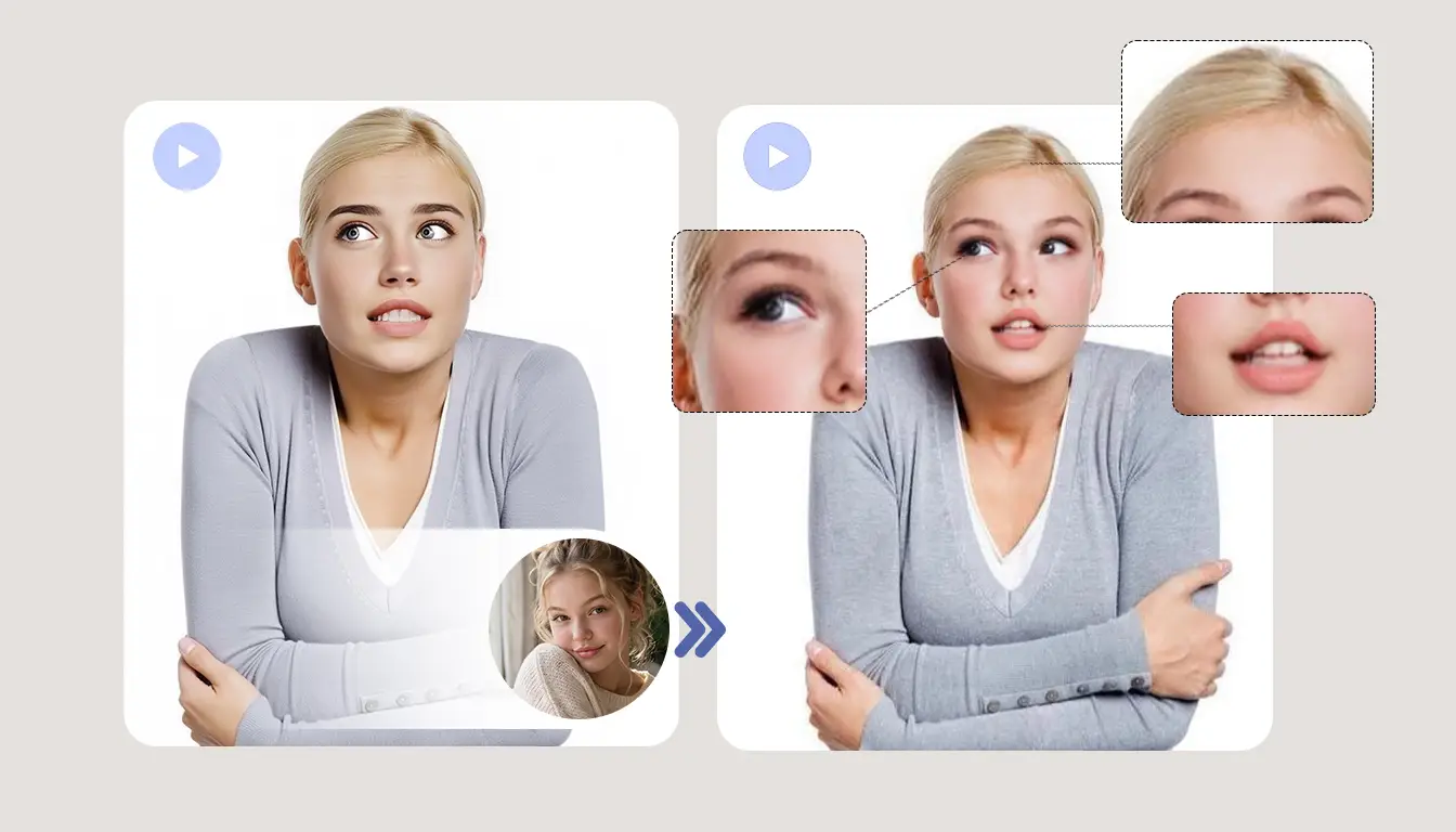 Realistic video and GIF face swap results tested with EasyFaceSwap